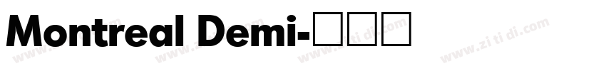 Montreal Demi字体转换